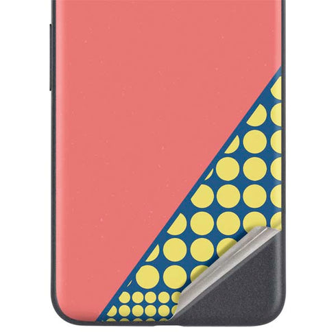 Coral Diagonal Split Google Pixel 5a Skin